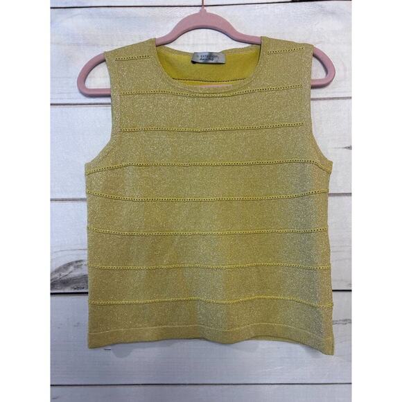 D. Exterior Yellow Gold Top Size Large Sleeveless - Picture 1 of 5